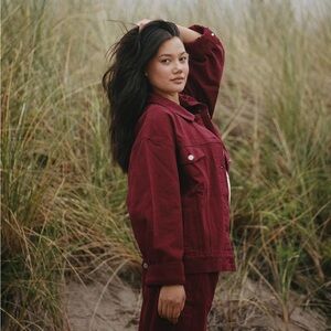 Parke Denim Jacket Rhubarb